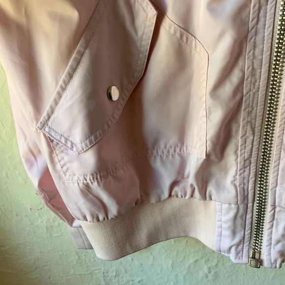 NWOT Free People Bomber Jacket Baby Pink - Picture 6 of 12